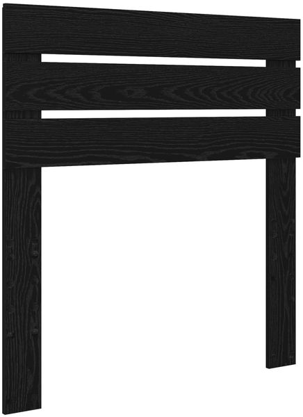 vidaXL Bettrahmen Schwarz 90 x 200 cm Massives Kiefernholz 3411456 Bild 6