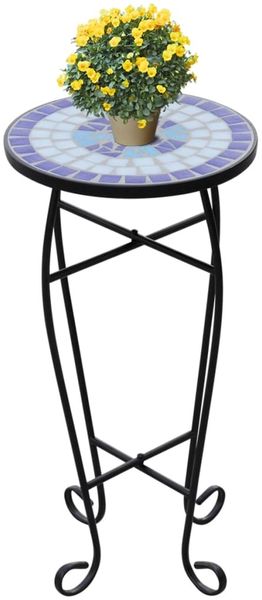 vidaXL Beistelltisch, Mosaik, Blau, 30 x 60 cm