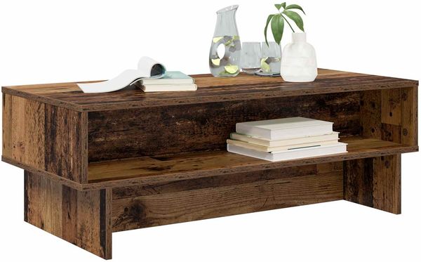 vidaXL Couchtisch Altholz 100 x 46 x 35 cm Holzwerkstoff 8000242 Bild 3