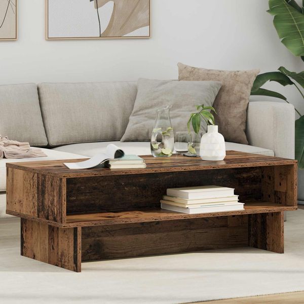vidaXL Couchtisch Altholz 100 x 46 x 35 cm Holzwerkstoff 8000242