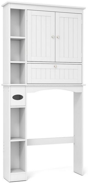 KOMFOTTEU Badregal, Toilettenschrank Toilettenregal mit Stauraum