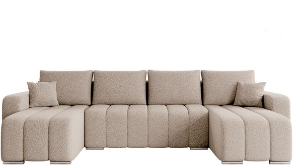 Ecksofa Kojos U Boucle (Farbe: Lambi 06)