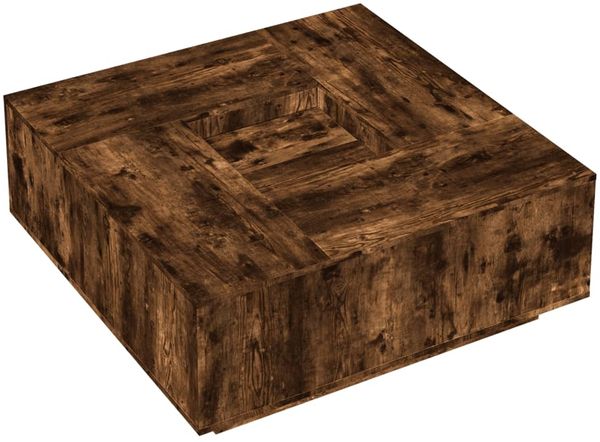 vidaXL Couchtisch Räuchereiche 100x100x40 cm Holzwerkstoff 3284053 Bild 4