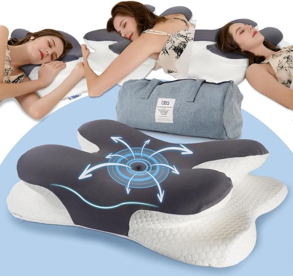 Esun Kopfkissen mit Memory Foam, 61,5x39x11cm