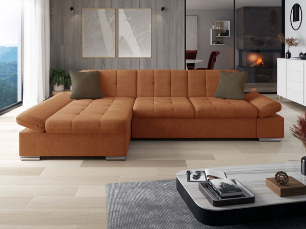 Ecksofa Malwi, Seite: Links, Farbe: Zetta 295 + Zetta 295 + Zetta 294