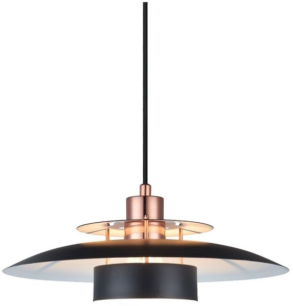 Halo Design No. 990242 Pendelleuchte SØRUP Schwarz Kupfer Ø 40cm