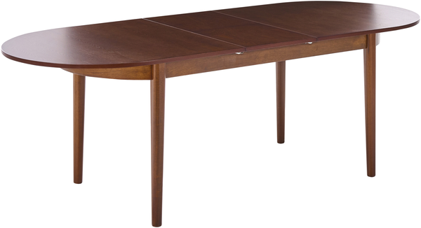 Ausziehbarer Esstisch LARTO Dunkle Esche 180 220 cm 90 cm