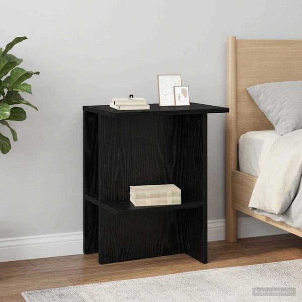 vidaXL Couchtisch Schwarze Eiche 40 x 30 x 49 cm Holzwerkstoff 8001065