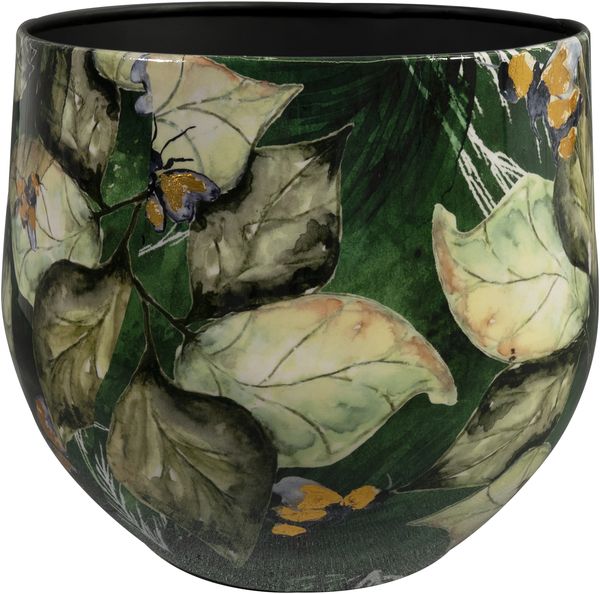 Ter Steege Blumentopf aus Metall, mehrfarbig, D 28 cm, H 25 cm