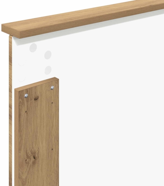 vidaXL Bettrahmen mit Kopfteil Artisan-Eiche 90x200 cm Holzwerkstoff 3409711 Bild 10