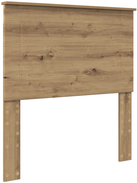 vidaXL Bettrahmen mit Kopfteil Artisan-Eiche 90x200 cm Holzwerkstoff 3409711 Bild 5