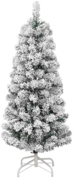 vidaXL Künstlicher klappbarer Weihnachtsbaum Grün und Weiß 150 cm 3395586 Bild 4