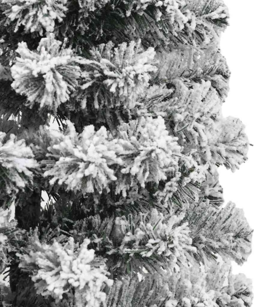 vidaXL Künstlicher klappbarer Weihnachtsbaum Grün und Weiß 150 cm 3395586 Bild 10