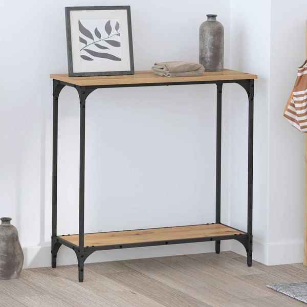 vidaXL Konsolentisch Artisan-Eiche 75 x 30.5 x 75 cm Holzwerkstoff 883520