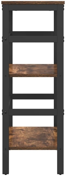 vidaXL Bücherregal Geräucherte Eiche 60 x 29,5 x 81 cm Holzwerkstoff 883918 Bild 5