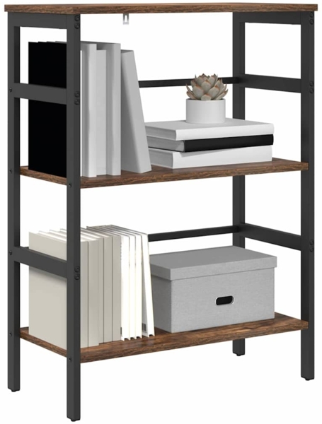 vidaXL Bücherregal Geräucherte Eiche 60 x 29,5 x 81 cm Holzwerkstoff 883918 Bild 2