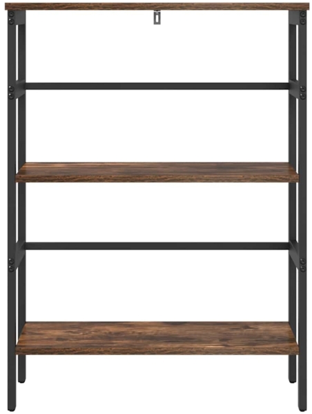 vidaXL Bücherregal Geräucherte Eiche 60 x 29,5 x 81 cm Holzwerkstoff 883918 Bild 4