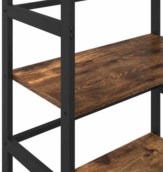 vidaXL Bücherregal Geräucherte Eiche 60 x 29,5 x 81 cm Holzwerkstoff 883918 Bild 7