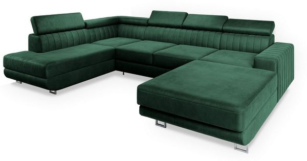 Masseno Ecksofa SIENA mit Schlaffunktion U-Form, Sofa mit Bettkasten Bild 2
