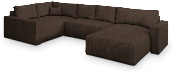 Masseno Ecksofa VELAMI mit Schlaffunktion U-Form, Sofa mit Bettkasten