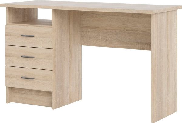 INOSIGN Schreibtisch Function Plus, Arbeitstisch, Bürotisch, Computertisch mit 3 Schubladen, Breite 120 cm, Tiefe 48 cm