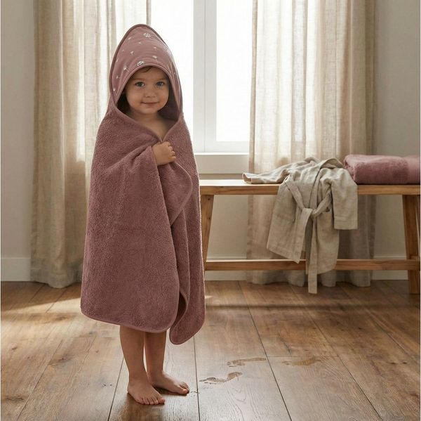 Fillikid Kapuzenhandtuch Kapuzenbadetuch mit Waschhandschuh, Frottee (Set, 2-St)