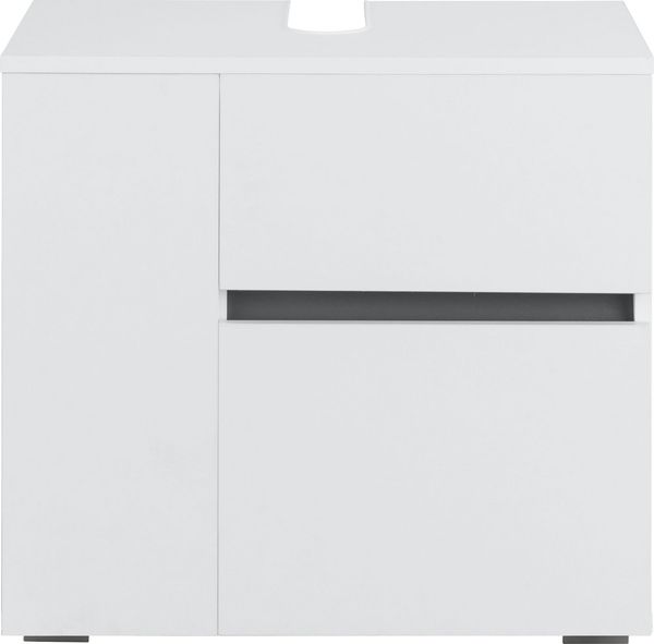 Home affaire Waschbeckenunterschrank Wisla Siphonausschnitt, Push-to-open-Funktion, Breite 60cm, Höhe 55 cm