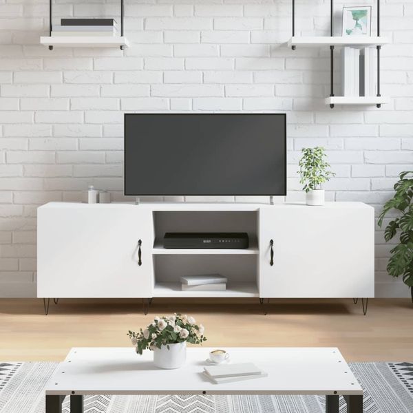 vidaXL TV-Schrank Weiß 150x30x50 cm Holzwerkstoff 829092