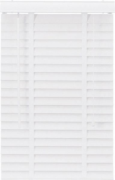Sekey Jalousie Holzjalousie 50 mm Lamellen Fensterjalousie Blickschutz Jalousie, Klemmträger mit Feststellschraube