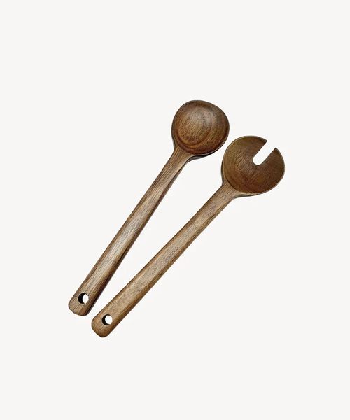 Akazie Luno Salatbesteck 2-teilig aus Akazienholz - 35 cm