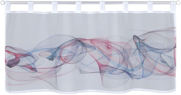 Neusser Collection Schlaufenpanneau Patrica blau-rot, 45 x 120 cm