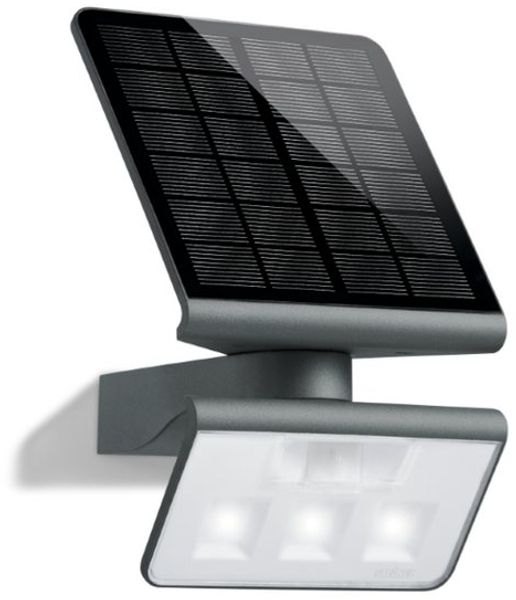 Steinel 'Xsolar L-S ONE' LED-Außenwandleuchte mit 140° Bewegungsmelder, Kunststoff anthrazit, 2500 mAh