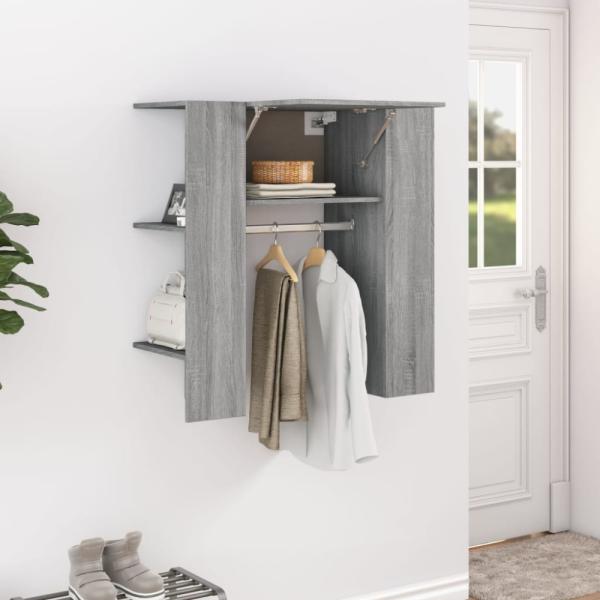 vidaXL Flurschrank Grau Sonoma 97,5x37x99 cm Holzwerkstoff 820515