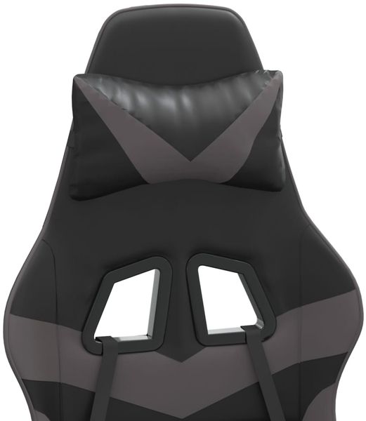 vidaXL Gaming-Stuhl Schwarz und Grau Kunstleder 3143846 Bild 10