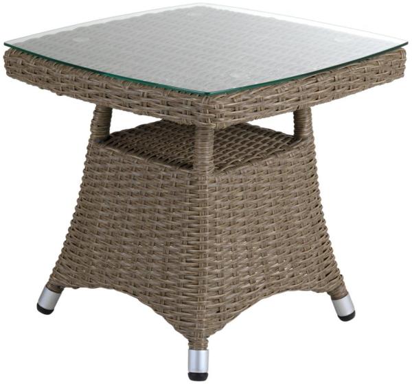 Gartenbeistelltisch Ashfield 50x50 cm, Beige