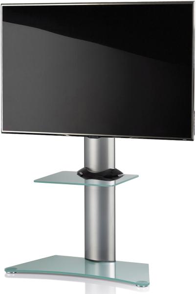 Fernseher TV Stand Ständer Halterung Standfuss Fernsehtisch Monitor Halter Glas