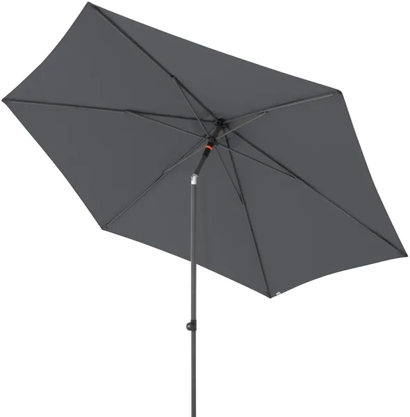 Doppler myZone Sonnenschirm / Mittelmastschirm "Push Up 300", anthrazit, Ø 300 cm