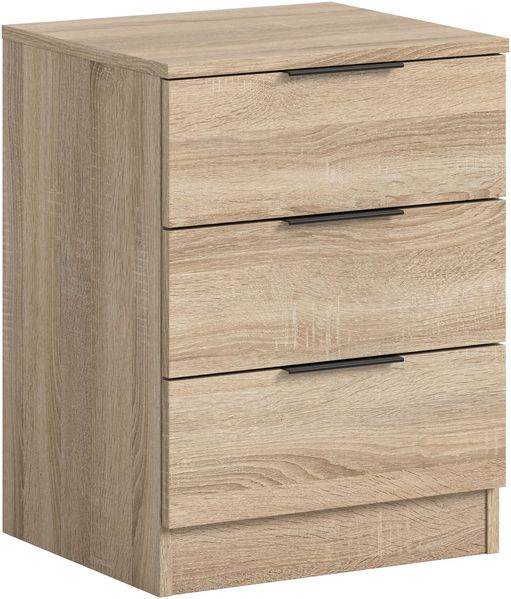 Nachtkommode Alvas (B/H/T: 45x60x40 cm) in Sonoma Eiche Nachbildung und Sonoma Eiche Nachbildung