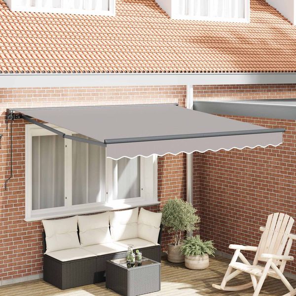 vidaXL Markisenrahmen Hellgrau 300 x 250 cm 3330104