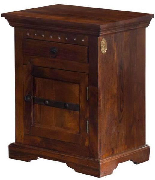 Nachttisch Akazie 45x40x60 nougat lackiert OXFORD #271