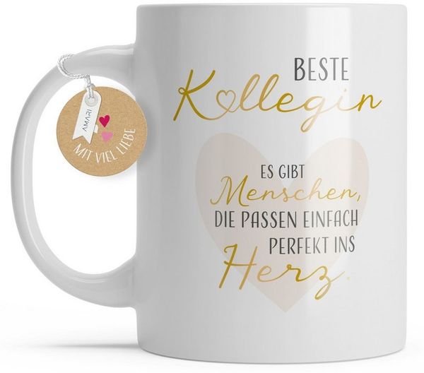 Amari Tasse AMARI ® Kollegin Tasse - Perfektes Geschenk für Arbeitskollegin, Tasse Kollegin 11