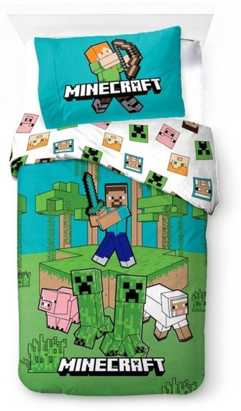 Minecraft Bettwäsche Minecraft Bettwäsche „Jungle Explore“ 140x200 + 70x90, 100 % Baumwoll Bild 3