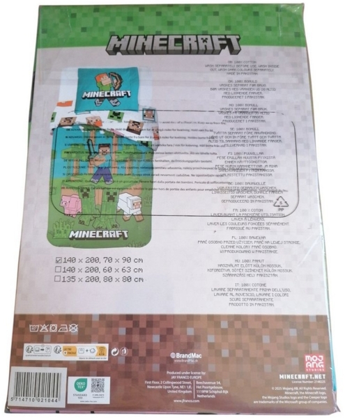 Minecraft Bettwäsche Minecraft Bettwäsche „Jungle Explore“ 140x200 + 70x90, 100 % Baumwoll Bild 2