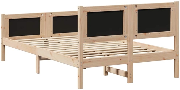 vidaXL Bettrahmen mit Kopfteil Schwarz 120 x 200 cm Stoff 878331 Bild 6