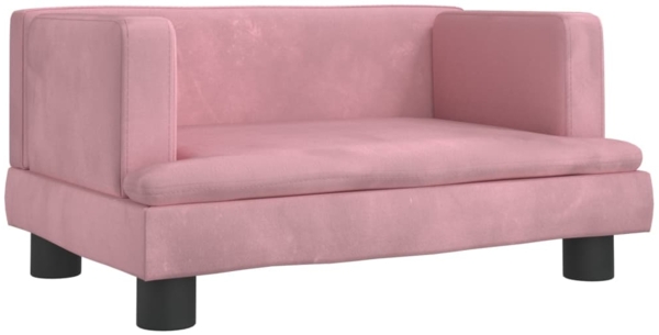 vidaXL Kindersofa Rosa 60x40x30 cm Samt 3196320