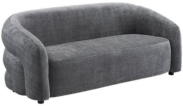 riess-ambiente 3-Sitzer VOGUE 200cm grau – Sofa, Chenille Cremona, modern, Schaumstoff, Einzelartikel 1 Teile, gepolsterte Stoff-Couch mit 3 Sitzplätzen – ideal fürs Wohnzimmer