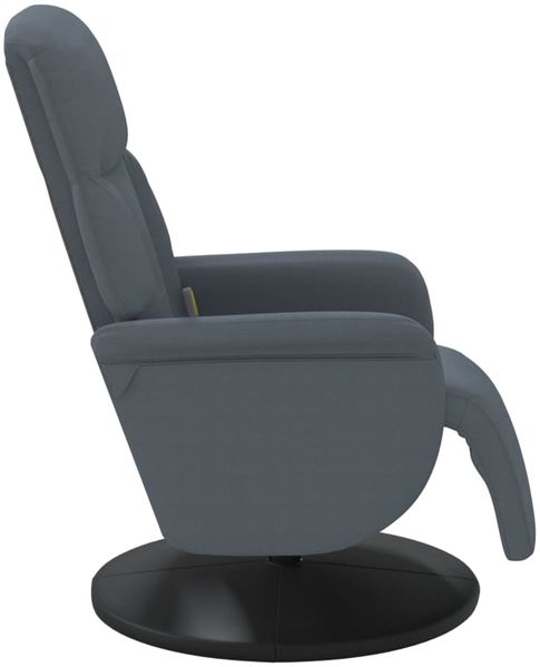 vidaXL Massagesessel mit Fußteil Dunkelgrau Samt 356694 Bild 5
