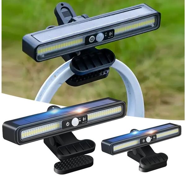PRIISF LED Gartenleuchte Solarlampen Außen mit Bewegungsmelder 2 Stück Solar Clip Zaunleuchten, Kabellose, IP65 Wasserdichte 3 Leuchtmodi LED Solarleuchten, Outdoor Treppenlicht Solar Wandleuchte Aussen, für Aussen Garten LED Gartenlampen, Balkon, Wand...