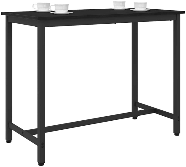 vidaXL Tisch Schwarz Eichen-Optik 100 x 50 x 76,5 cm 873744