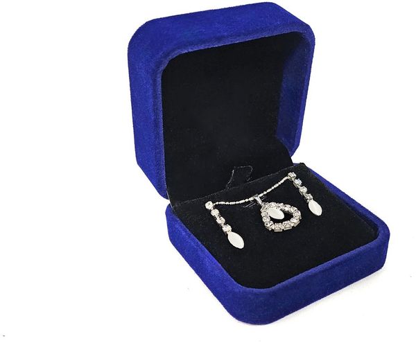 Yudu Aufbewahrungsbox Schmucketuis Geschenkbox Schmuckaufbewahrung mit Veloursüberzug